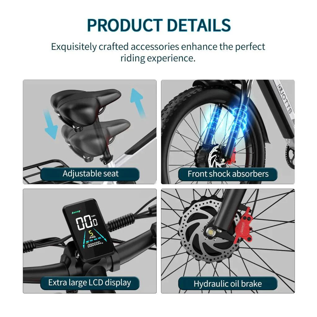 DUOTTS F26 Electric Mountain Bike - Pogo Cycles available in cycle to work