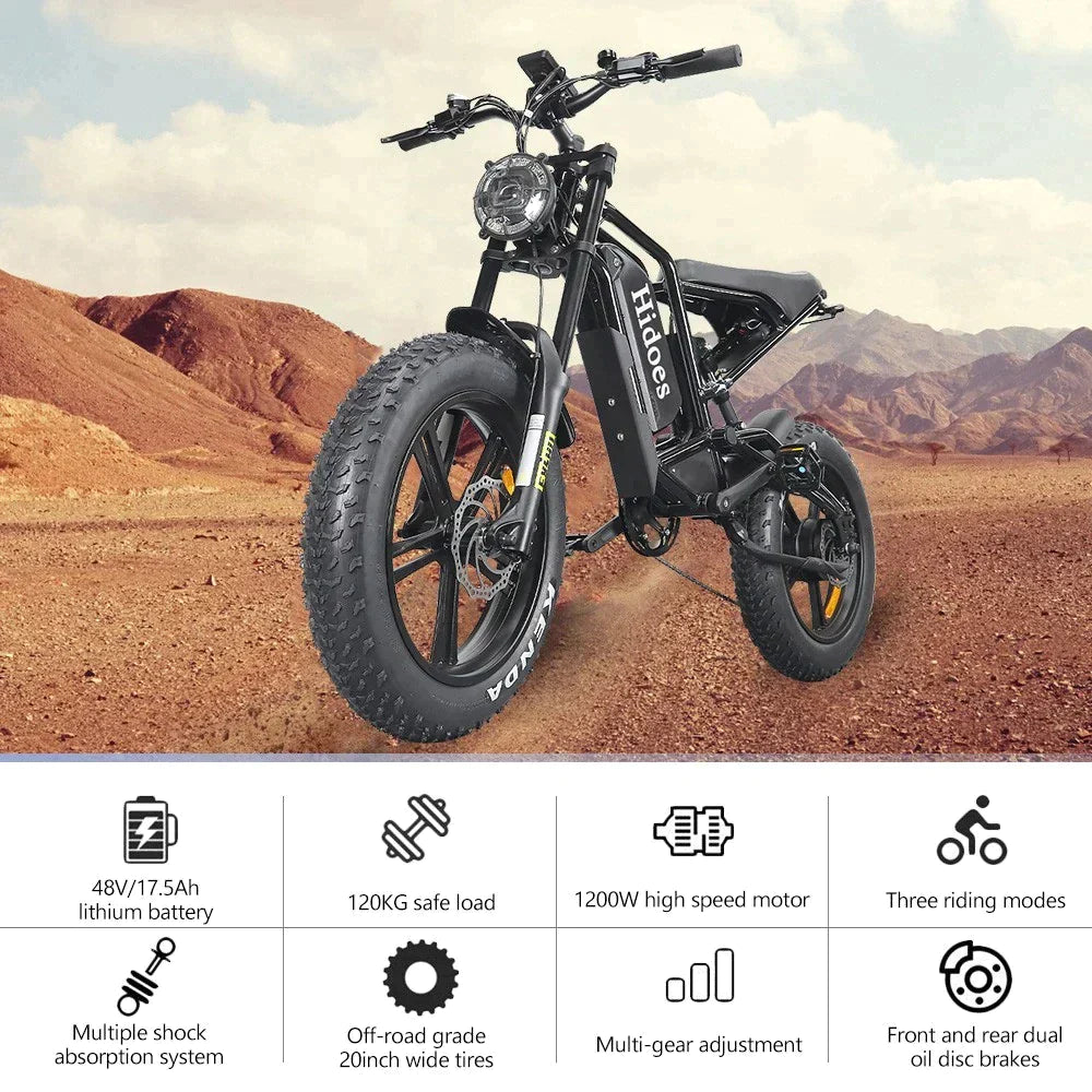Hidoes B6 All-terrain Electric Bike : Preorder - Pogo Cycles available in cycle to work