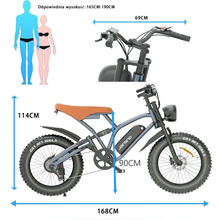 JANSNO X50 Electric Bike - Pogo Cycles available in cycle to work