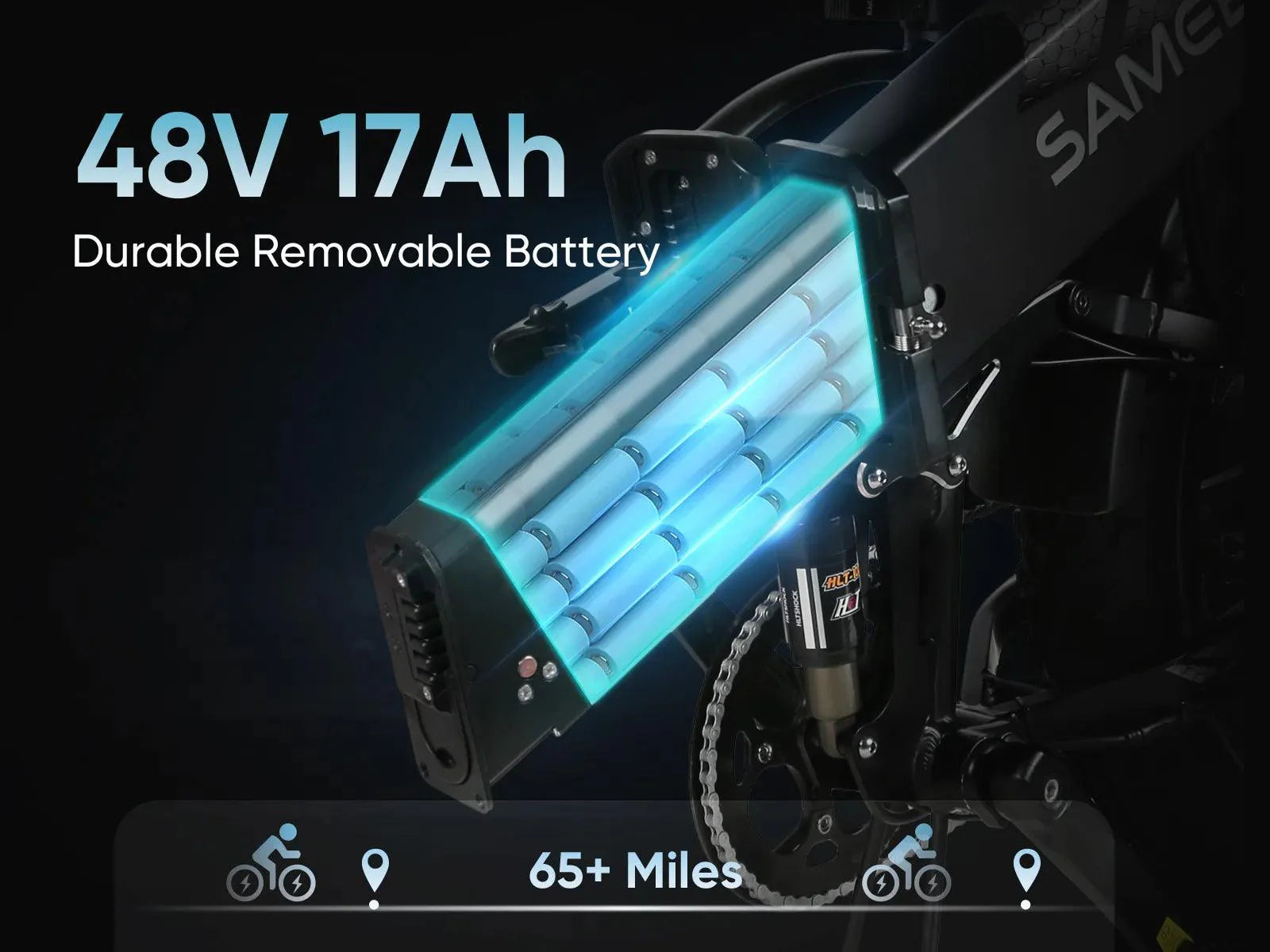 SAMEBIKE RS-A02 Electric Folding Bike - Pogo Cycles