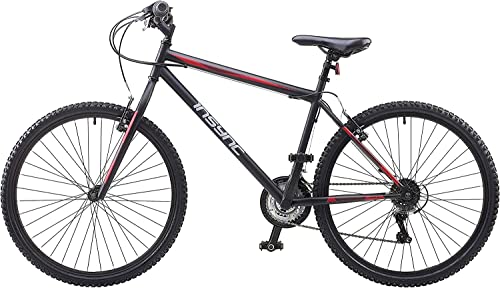 Insync Chimera SLR Men's Mountain Bike With 26-Inch Wheels & 20-Inch Steel Frame, 18-Speed Shimano Gearing & Revoshift Shifters, Freewheel 6 Speed Index 14-28 T, V-Brake, Black Colour