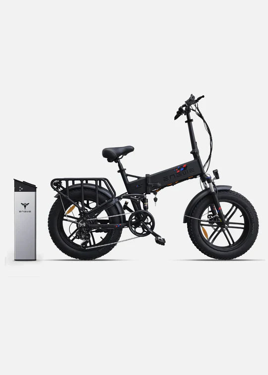 Engwe Engine X (upgraded) with mudguards and light - Pogo Cycles available in cycle to work