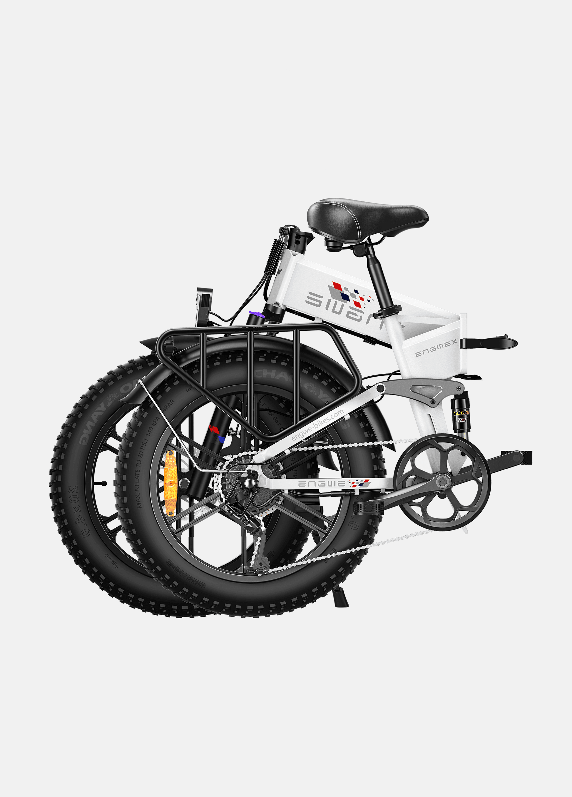 Engwe Engine X (upgraded) with mudguards and light - Pogo Cycles available in cycle to work