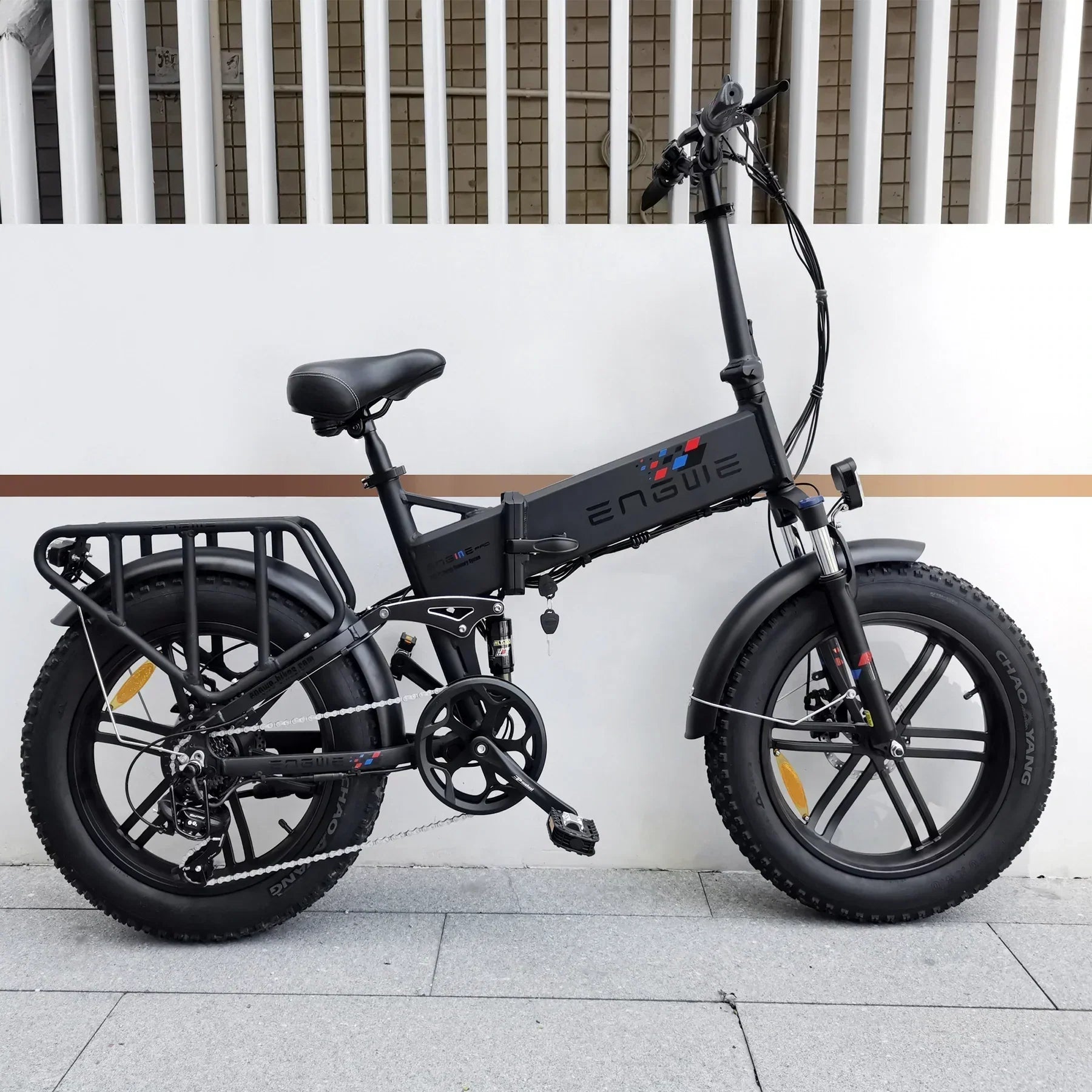 Engwe Engine X (upgraded) with mudguards and light - Pogo Cycles available in cycle to work