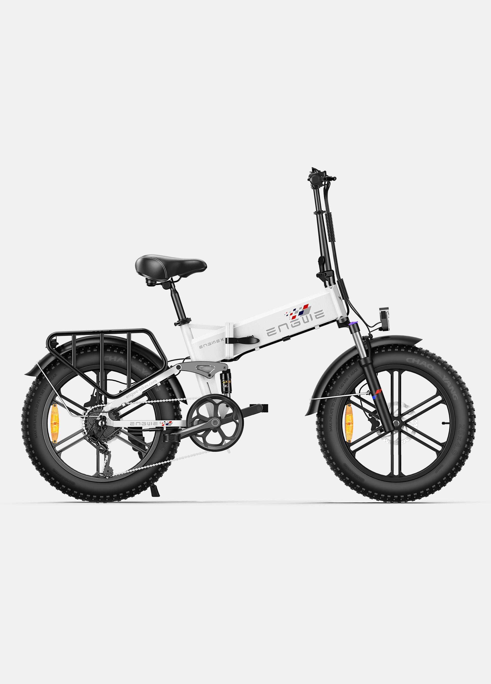 Engwe Engine X (upgraded) with mudguards and light - Pogo Cycles available in cycle to work