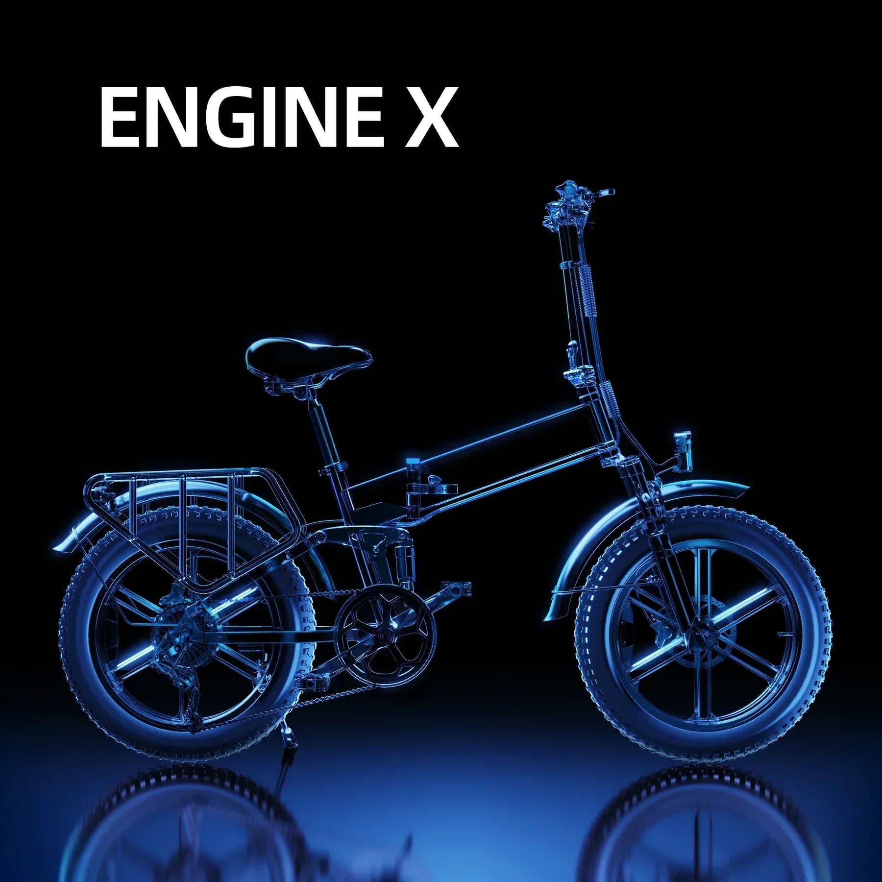 Engwe Engine X (upgraded) with mudguards and light - Pogo Cycles available in cycle to work