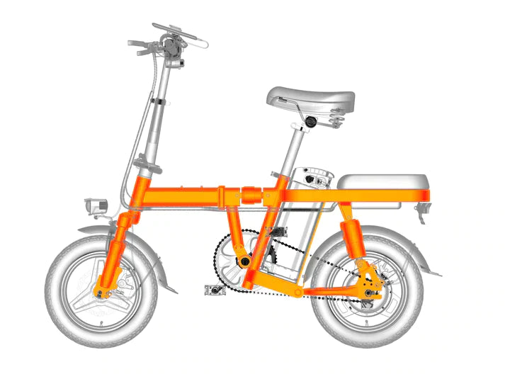 Engwe T14 folding electric bike - Pogo Cycles available in cycle to work