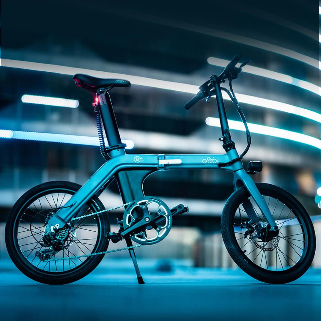 FIIDO D11 Electric Mountain Bike with mudguard and light - Pogo Cycles available in cycle to work