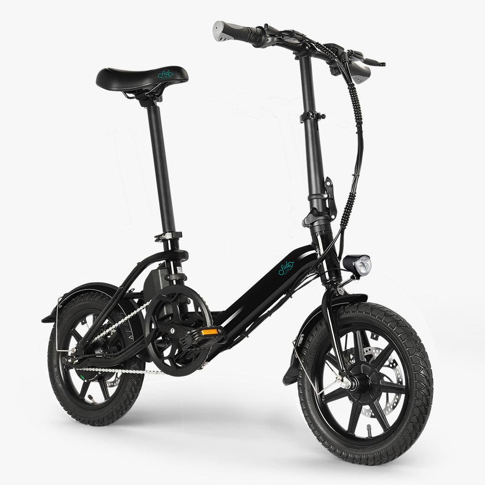 FIIDO D3 PRO Electric Bike with mudguard and light - Pogo Cycles available in cycle to work
