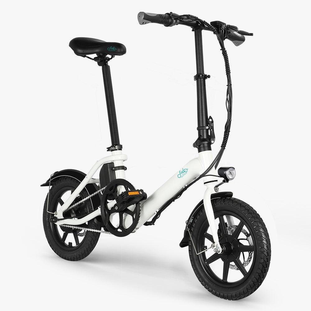 FIIDO D3 PRO Electric Bike with mudguard and light - Pogo Cycles available in cycle to work