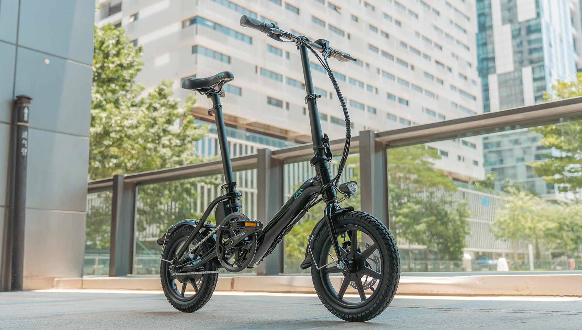 FIIDO D3 PRO Electric Bike with mudguard and light - Pogo Cycles available in cycle to work