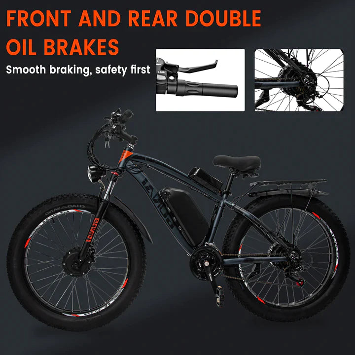 GUNAI GN88 Dual Motor Electric Mountain Bike- Pre Order expected in September - Pogo Cycles available in cycle to work