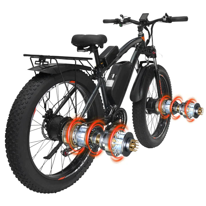 GUNAI GN88 Dual Motor Electric Mountain Bike- Pre Order expected in September - Pogo Cycles available in cycle to work