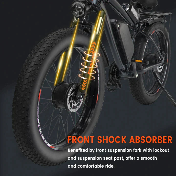 GUNAI GN88 Dual Motor Electric Mountain Bike- Pre Order expected in September - Pogo Cycles available in cycle to work