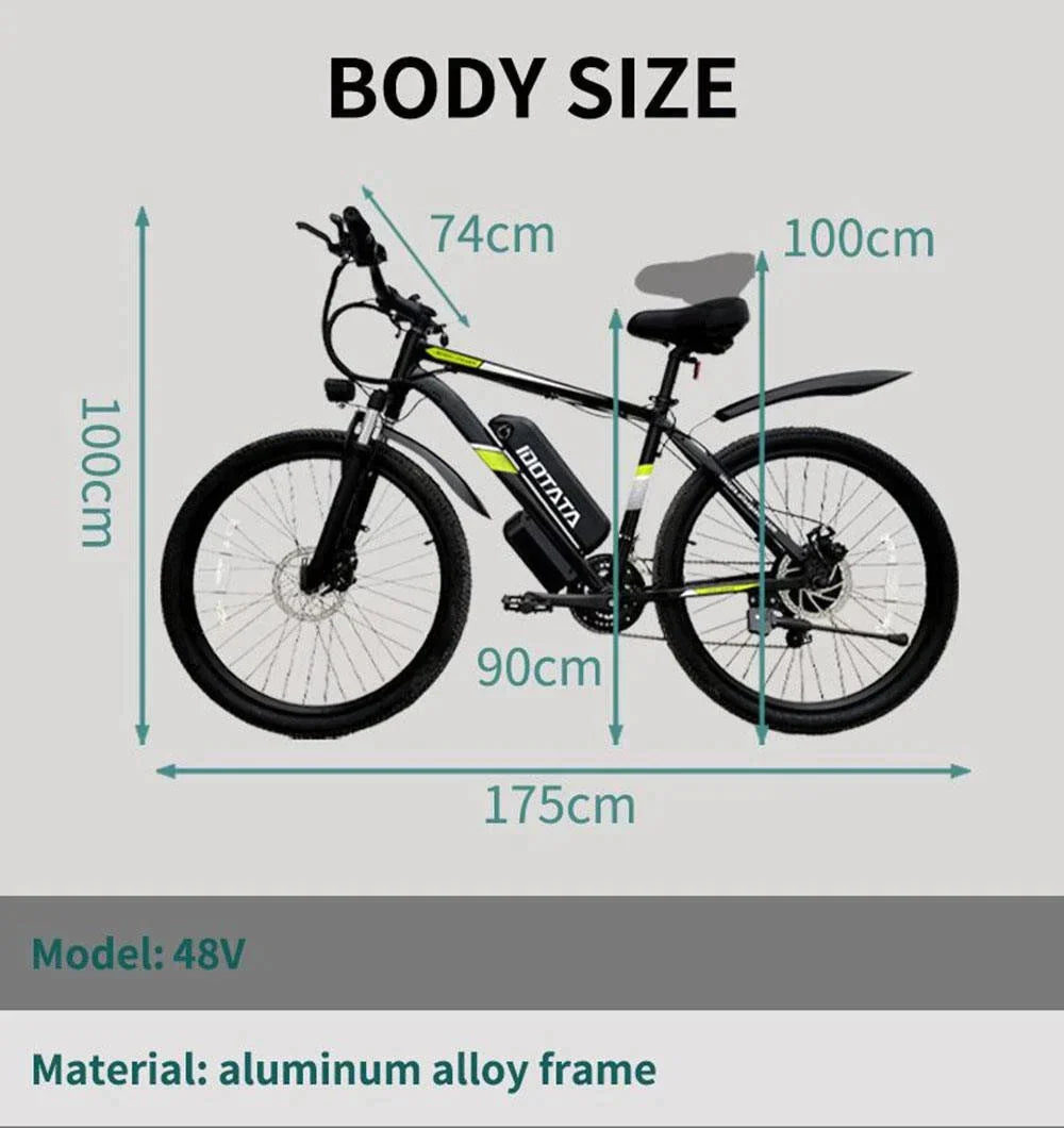 IDOTATA S26-48V Electric Bike - Pogo Cycles available in cycle to work