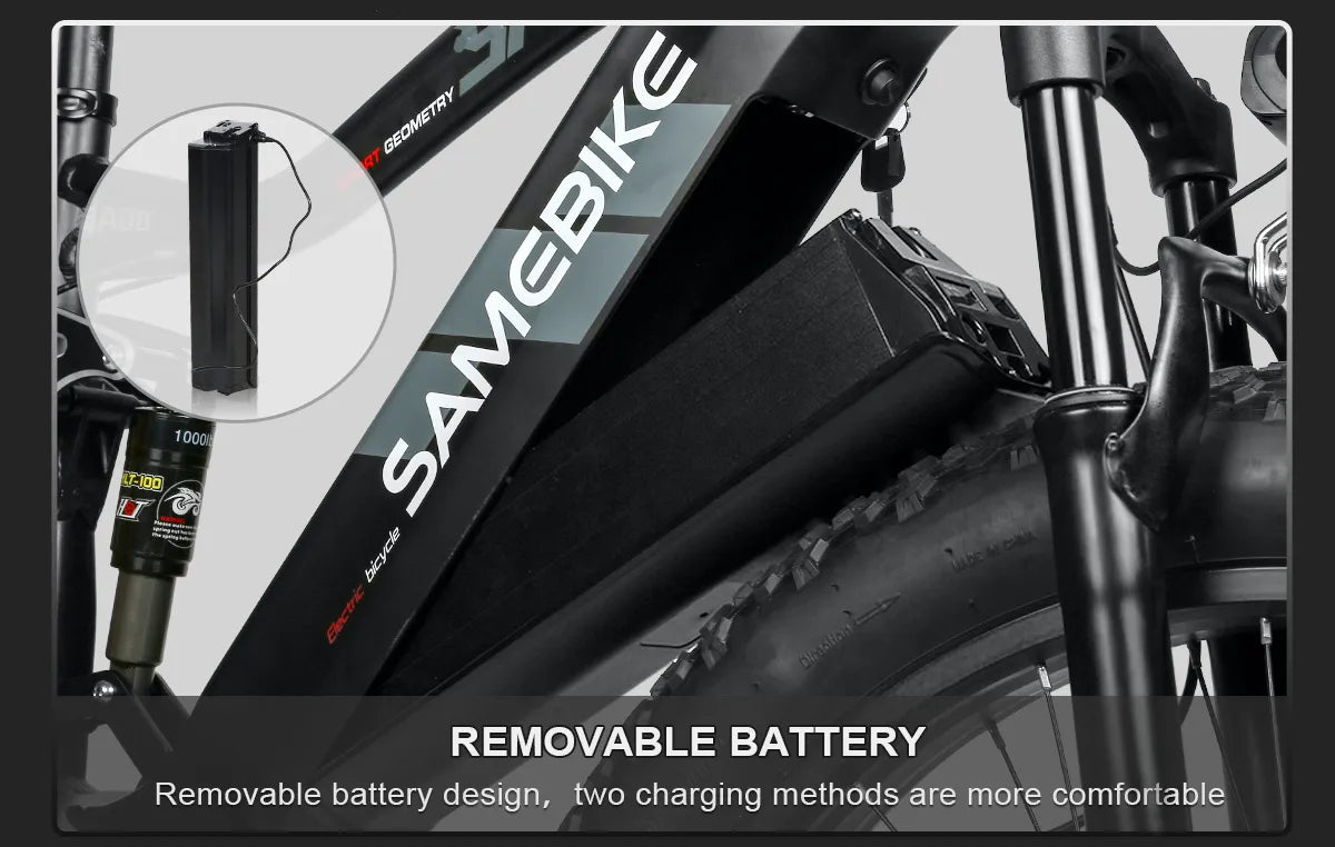 SAMEBIKE RS-A08 Fat Tire Electric Mountain Bike - Pogo Cycles available in cycle to work