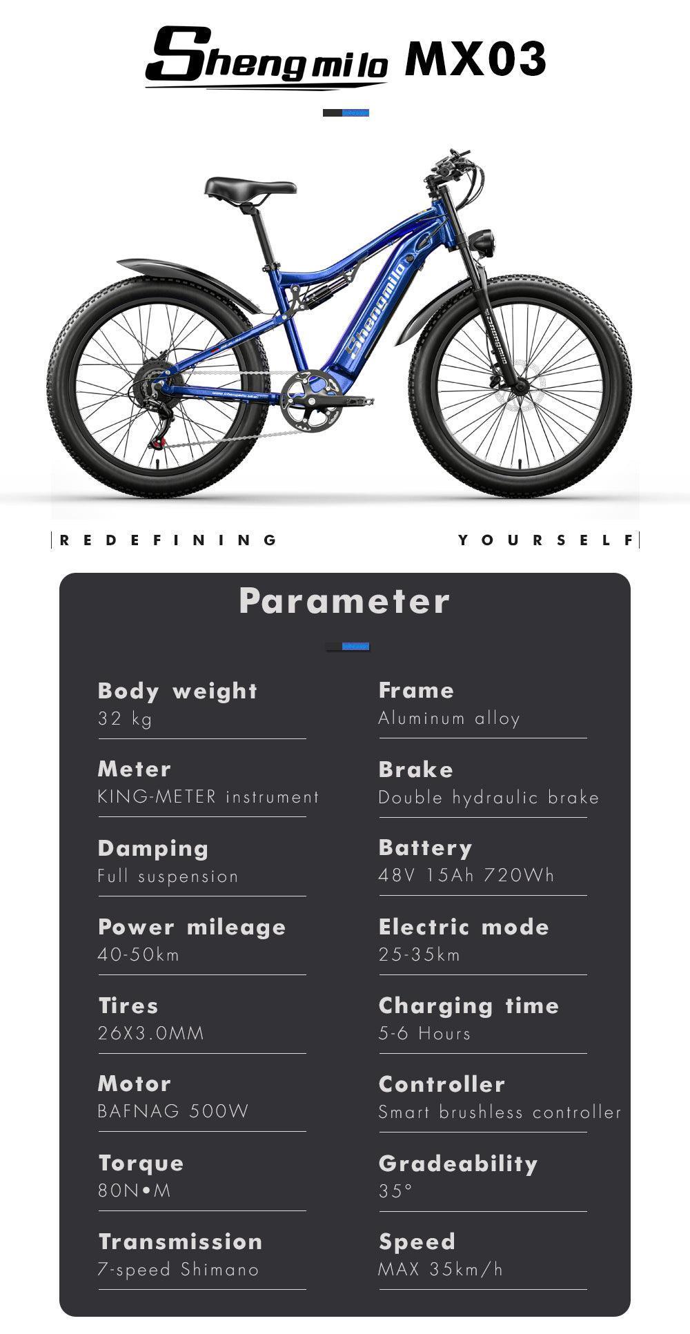 Shengmilo MX03 Upgraded Electric Bike - Pogo Cycles available in cycle to work
